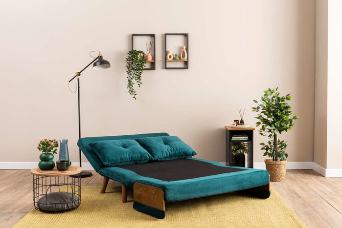 Atelier Del Sofa Cosmo Sofá-Cama de 2 Plazas Verde Petróleo Atelier Del Sofa Cosmo Sofá-Cama de 2 Plazas Verde Petróleo